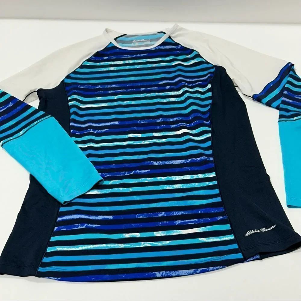 Eddie Bauer Running Shirt Swim Shirt Long Sleeve M